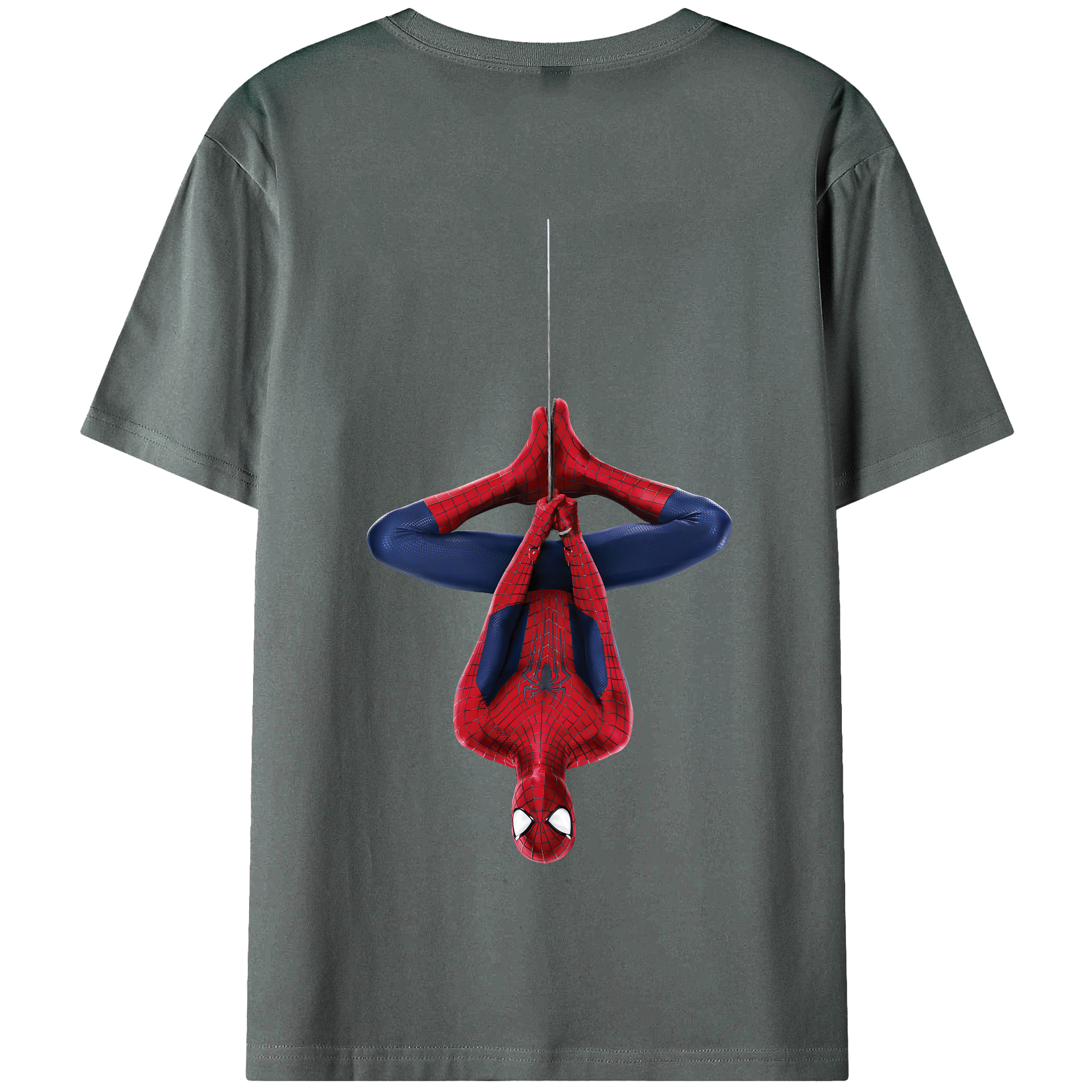 （画像用） Spider Man スパイダーマン 綿100％半袖Tシャツ（背面プリント）